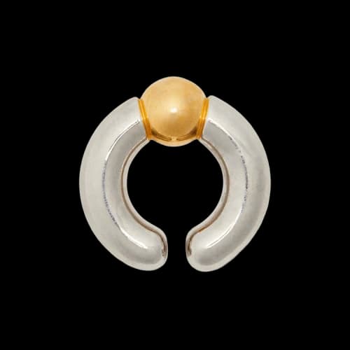 Jean Paul Gaultier Tube Ear Cuff 'Silver'