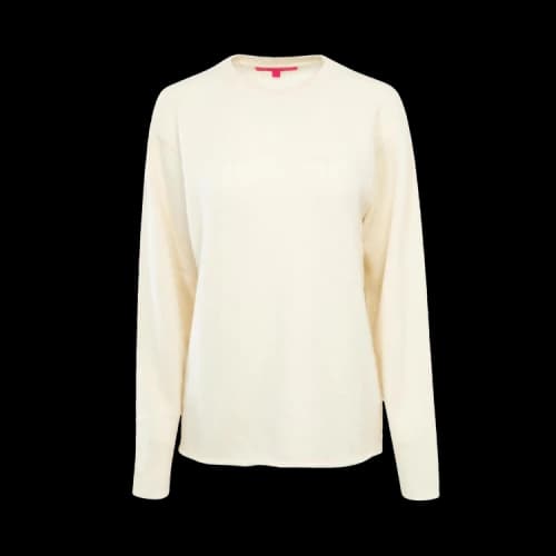 The Elder Statesman Heart Airbrush Crew 'Ivory'