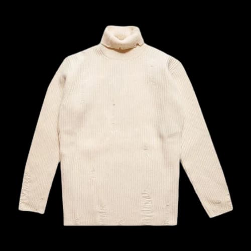 Ann Demeulemeester Jensen High Neck Oversize Jumper 'Beige'