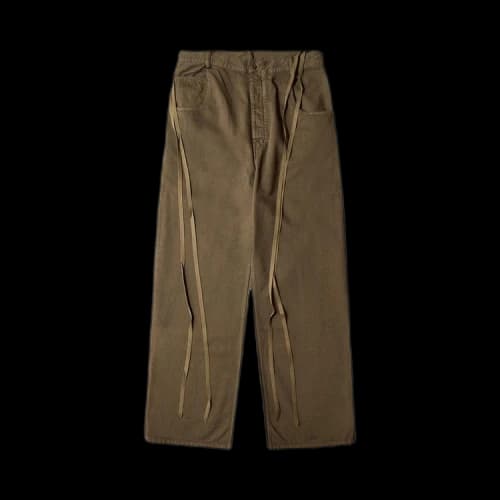 Ann Demeulemeester Olan 5-Pockets High Comfort Trousers 'Green'