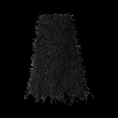 Ann Demeulemeester Sanra Fringed Stole 30X200 cm 'Black'