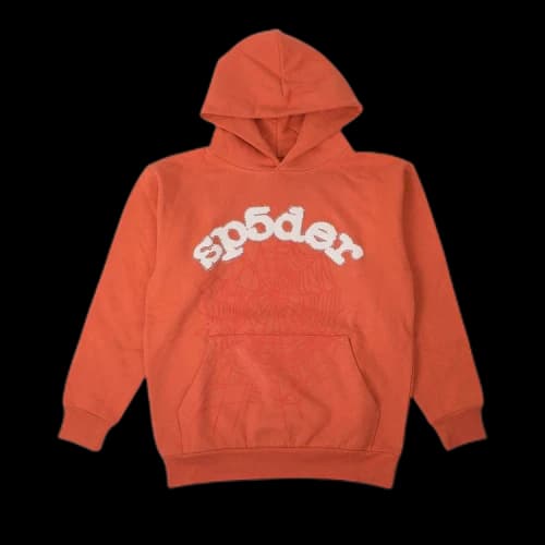 Sp5der Logo Hoodie Sweatshirt 'Orange'