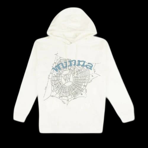 Sp5der Spiderweb Wunna Hoodie 'White'
