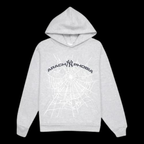 Sp5der Arach NY Phobia Hoodie 'Ash Grey'