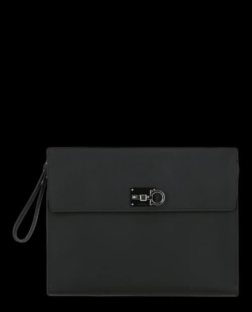 Ferragamo The Studio Large Pouch Black