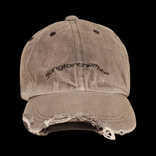 Song for the Mute Washed Denim Cap 'Dark Grey'