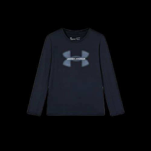 (GS) Under Armour Logo Printed Sweater 'Black Teal'