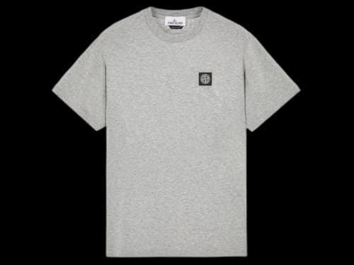 Stone Island 24113 60/2 Cotton Jersey Garment Dyed T-Shirt Dust