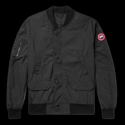 Canada Goose Faber Canadian Goose Lightweight Pilot Jacket For Men Black