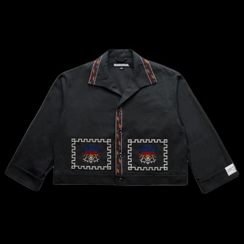 Neighborhood Cropped Embroidery Jacket 'Grey'
