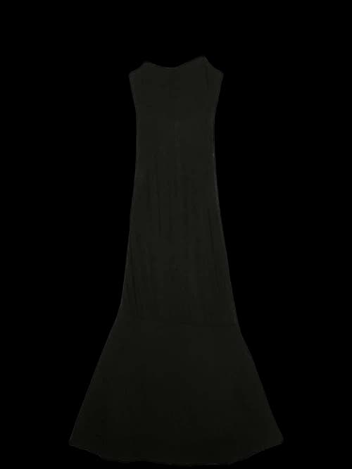 Jacquemus Fine-Knit Maxi Dress Black