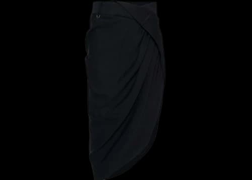 Jacquemus La Jupe Saudade Draped Midi Skirt Midnight Blue