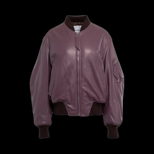 The Attico Anja Bomber Jacket 'Mauve'