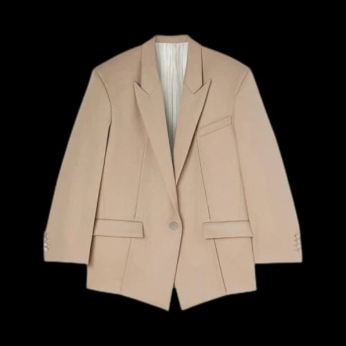 The Attico Glen Blazer 'Beige'
