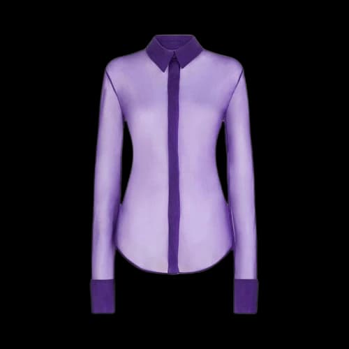The Attico Elton Shirt 'Purple'