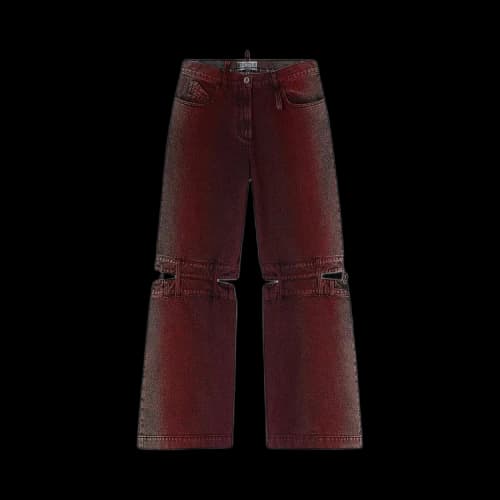 The Attico Long Pants 'Red/Purple Shades'