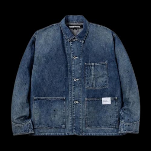 Neighborhood Washed Short Coverall Jacket 'Indigo'