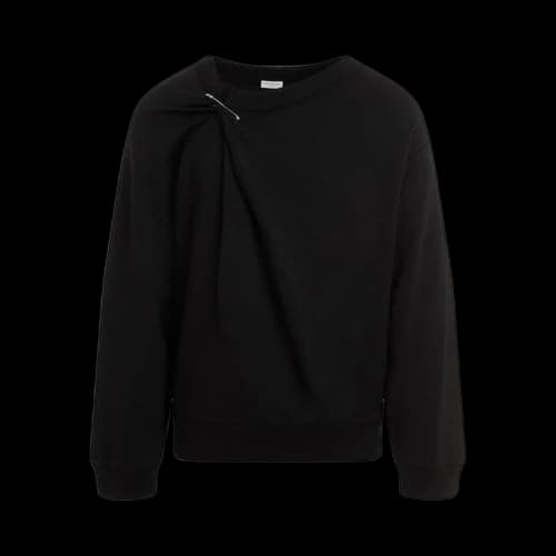 Dries Van Noten Loose Fit Pin Detail Sweatshirt 'Black'