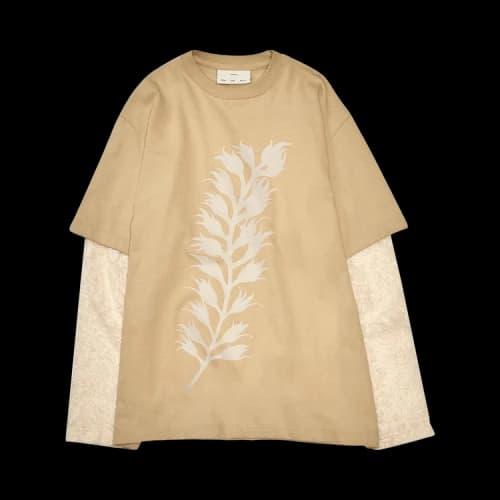 Song for the Mute Fern Double Layered Tee 'Pearl'