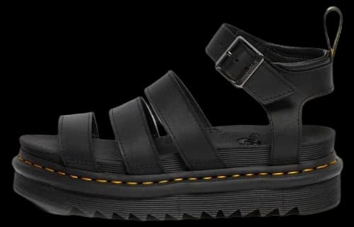 Dr. Martens Blaire Hydro Leather Strap Sandal 'Black' (Women's)
