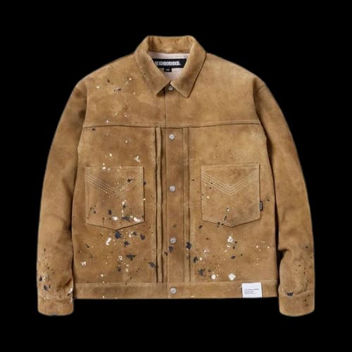 Neighborhood Drip Suede Jacket 'Beige'