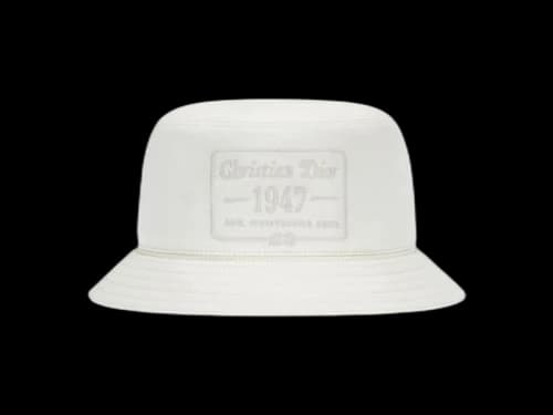 Dior by Birkenstock CD 1947 Bucket Hat Off-White Cotton Canvas