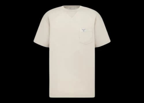 Dior by Birkenstock Relaxed Fit CD 1947 T-Shirt Beige