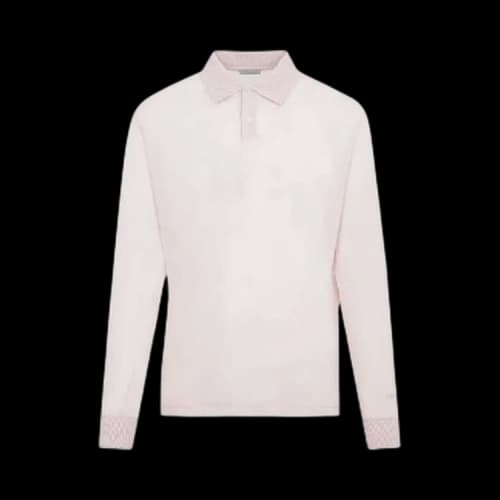 Dior Long-Sleeve Polo Shirt 'Pink'