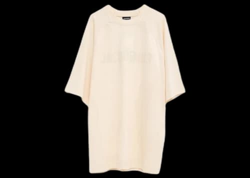 Jacquemus Le T-Shirt Typo Light Beige
