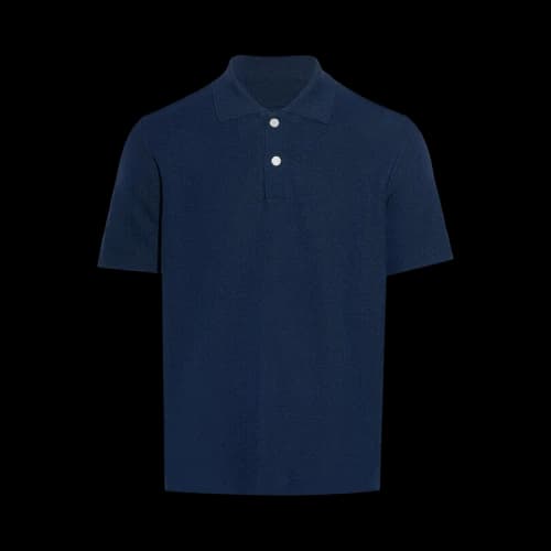 Jacquemus Oversized Knit Polo Shirt 'Dark Navy'