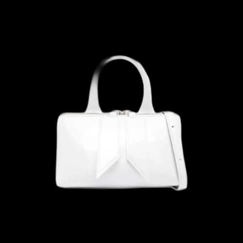 The Attico Friday Crossbody Bag 'Holographic White'
