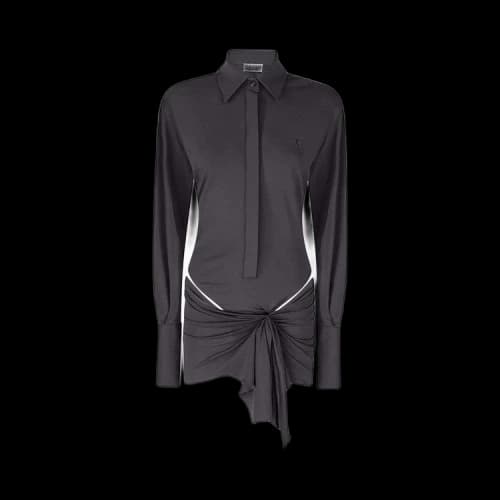 The Attico Midi One Piece Dress 'Black'