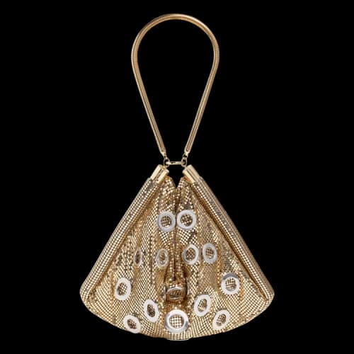 Paco Rabanne Chainmail Pocket Bag With Metallic Eyelets 'Gold'