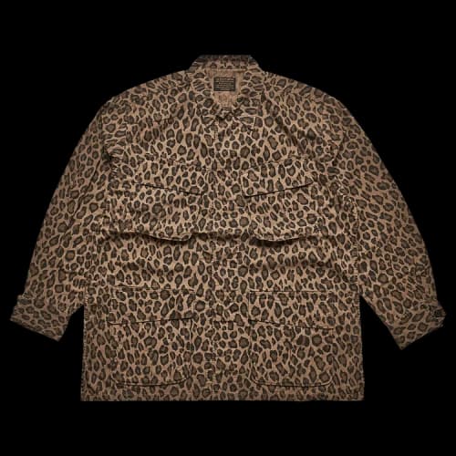 Wacko Maria Leopard Fatigue Jacket 'Beige'