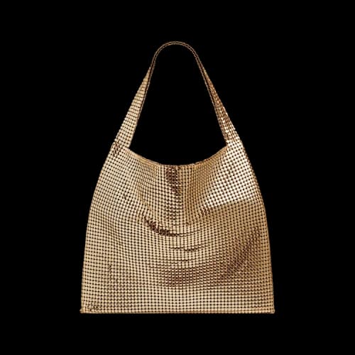 Rabanne Pixel Metallic Tote Bag 'Gold'