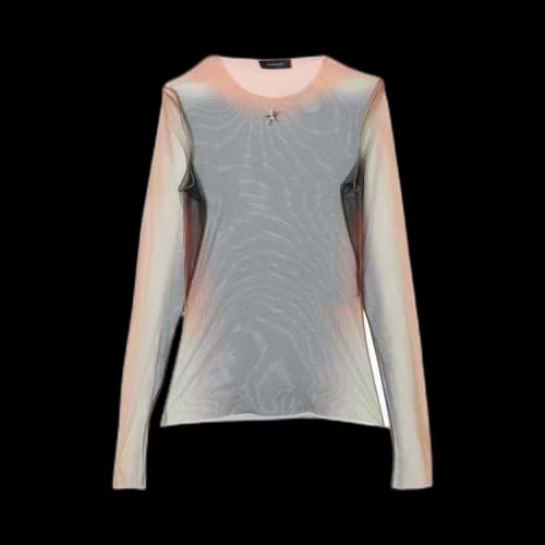 Mugler Stretch Illusion Top 'Black'