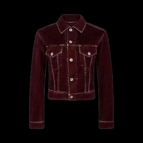 Paco Rabanne Cropped Jacket 'Bordeaux'