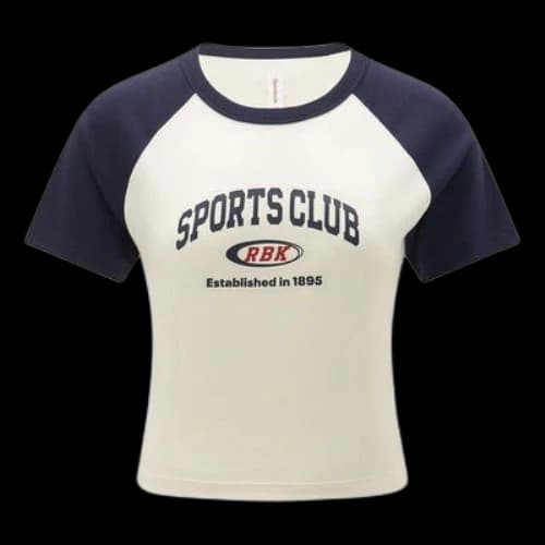 Reebok Sports Club T-Shirt 'White Navy' (Women's)