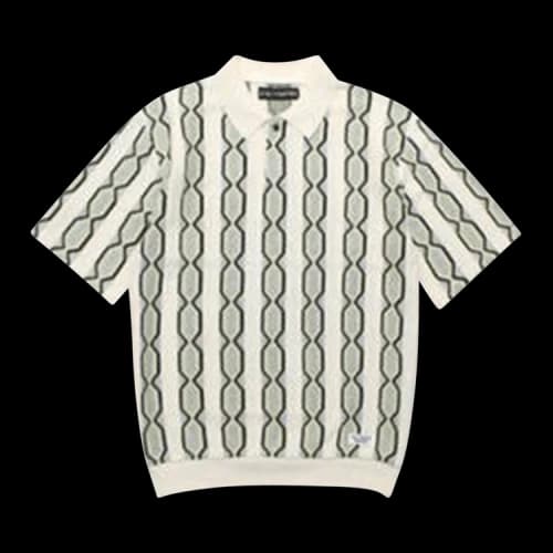 Wacko Maria Knit Polo Shirt (Type-3) 'Beige'