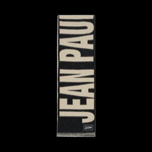 Jean Paul Gaultier Logo Scarf 'Ecru/Black'