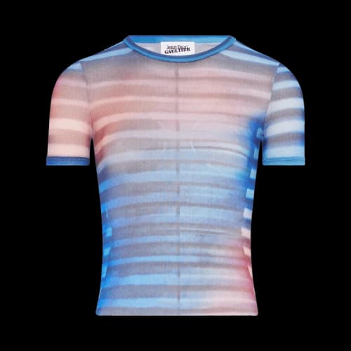 Jean Paul Gaultier Air Printed Tee 'Light Blue/Blue/Peach'