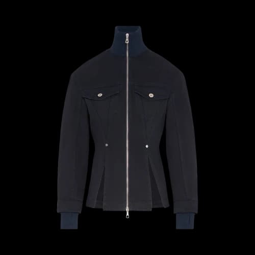 Jean Paul Gaultier Overdyed Fitted Denim Jacket 'Navy'