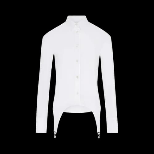 Jean Paul Gaultier Porte Jarretelles Shirt 'White'