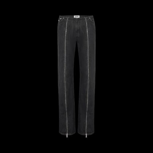 Jean Paul Gaultier Denim Front Zipped Trouser 'Black'