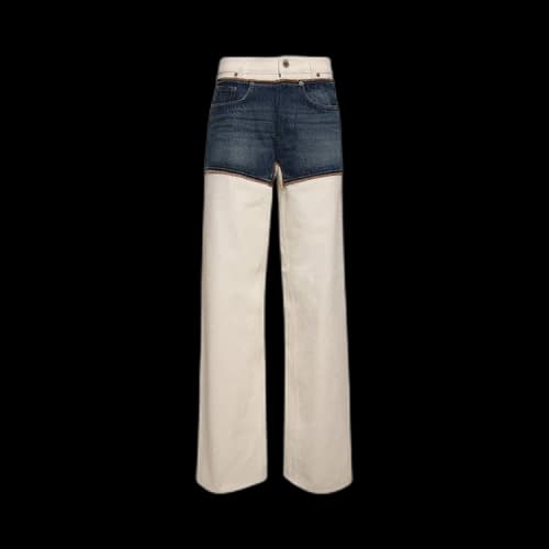 Jean Paul Gaultier Petit Grand Denim Jeans 'Ecru/Vintage Blue'