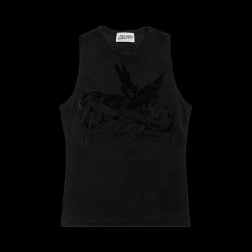 Jean Paul Gaultier Tattoo Ruban Tank Top 'Black'