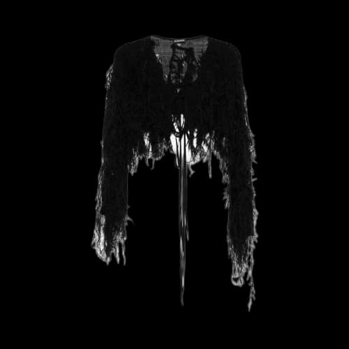 Ann Demeulemeester Madli Open Neck Cardigan 'Black'