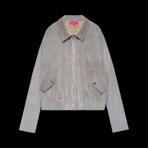 The Elder Statesman Wale Cord Jacket 'Silver/Camel'