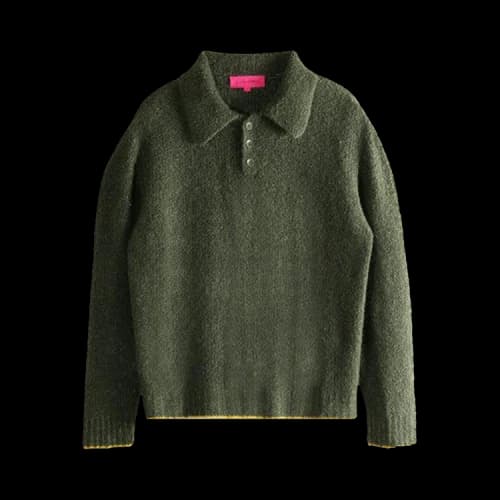 The Elder Statesman Mountain Boucle Rugby Knitwear 'Cadet'