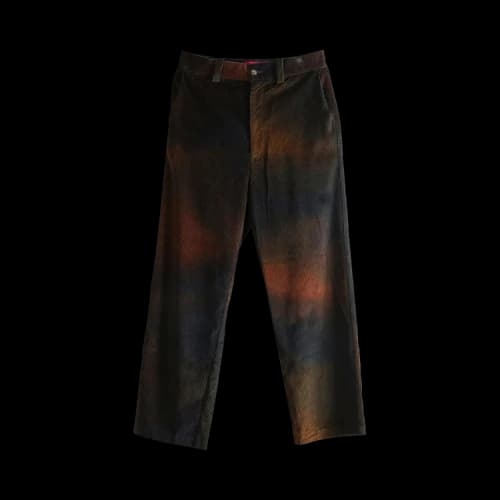 The Elder Statesman Ombre Cord Norm Pant 'Midnight'